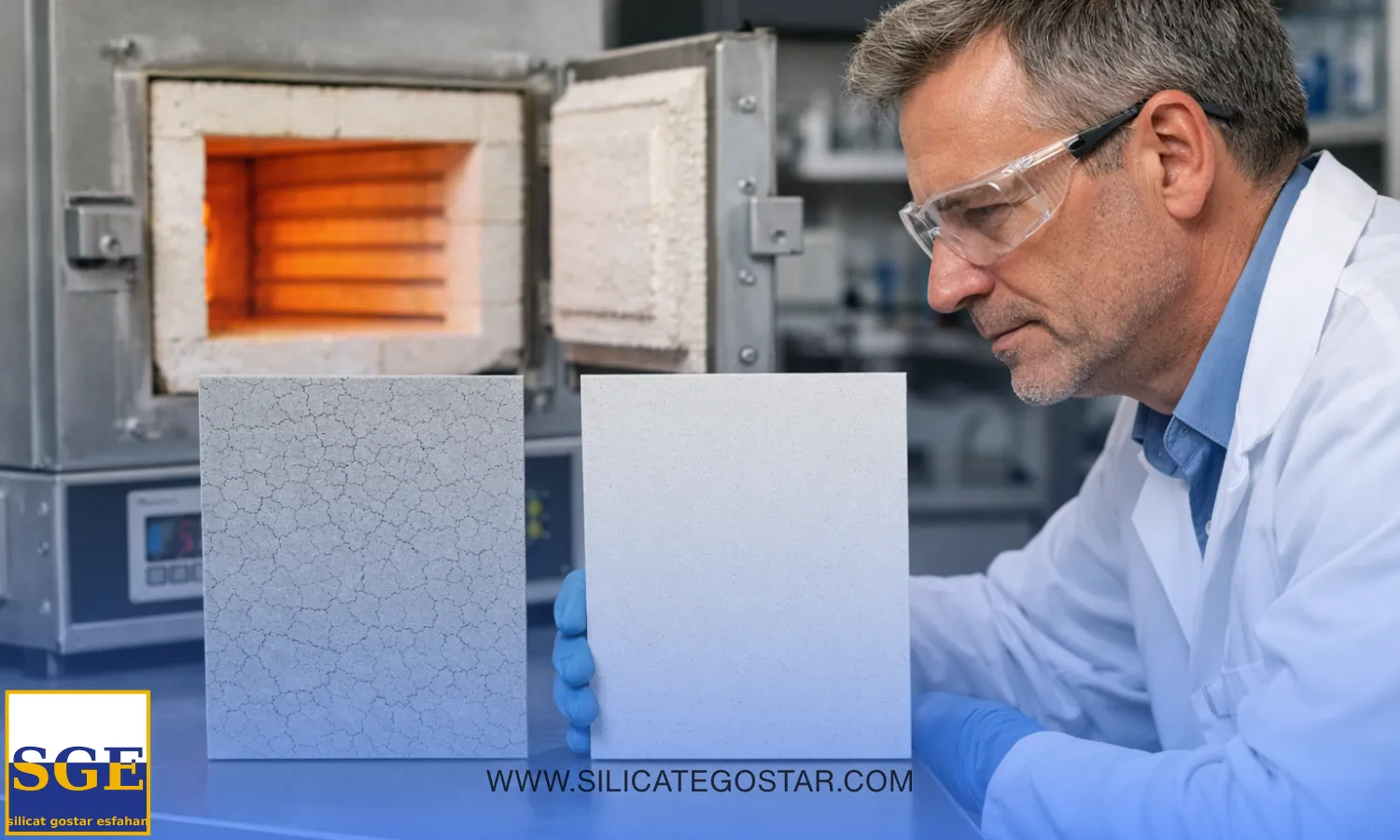 تاثیر ریشیو بر مقاومت حرارتی سیلیکات پتاسیم