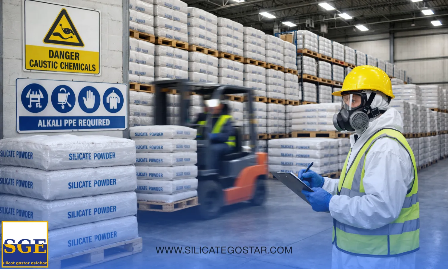 ایمنی، نگهداری و بسته بندی مناسب سیلیکات پودری در کارخانه کاشی