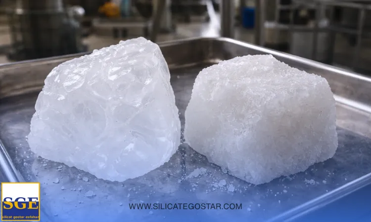 تفاوت سیلیکات پتاسیم جامد سفید و نیمه سفید
