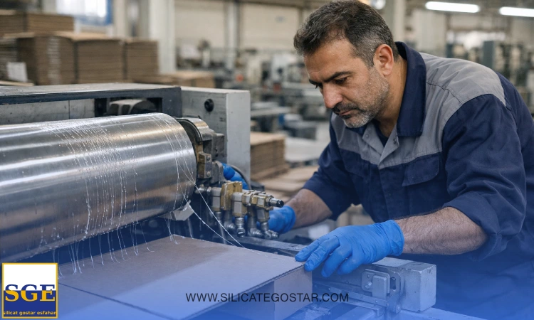 نخ کش شدن چسب کارتن و نقش ویسکوزیته سیلیکات سدیم