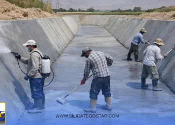 سیلیکات سدیم مایع برای آب بندی بتن در مخزن و کانال